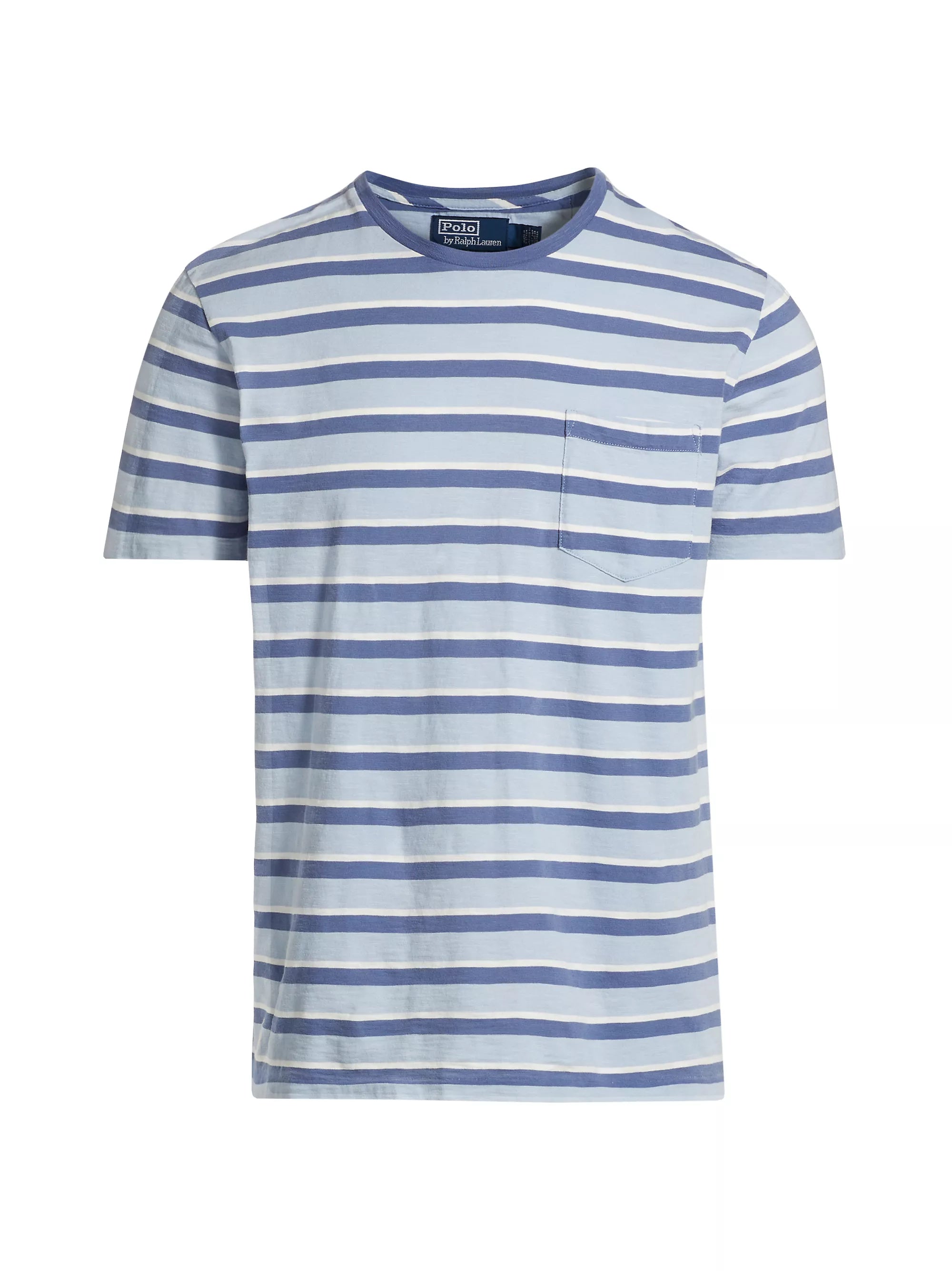 Polo Ralph Lauren Mens Striped Short Sleeve T Shirt Blue Large