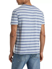 Polo Ralph Lauren Mens Striped Short Sleeve T Shirt Blue Large