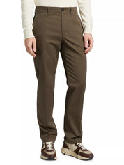 Theory Mens Stretch-Cotton Cargo Trousers Pants Size 36 x 32 Moss Green