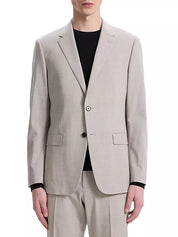 Theory Mens Chambers Slim-Fit Wool Sport Coat Blazer 36R Sand Beige