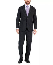 Nautica Mens Dark Grey Pinstripe Suit 42R / 36 x 32 Modern-Fit
