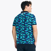 Nautica Mens Shark Week Polo Shirt XXL 2XL Blue