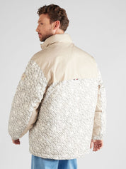 Tommy Hilfiger Men's New York Sketch Monogram Puffer Jacket Coat White XXL