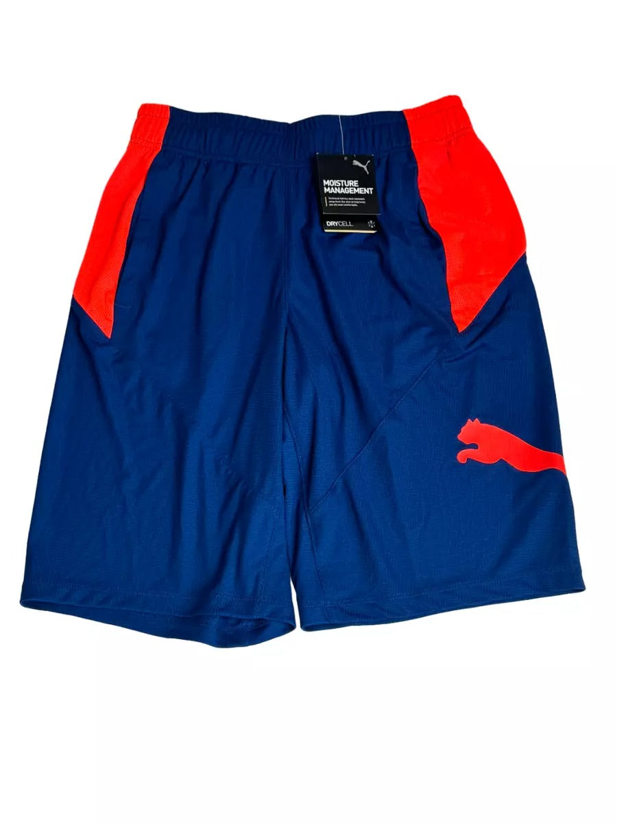Puma Men's 10 Training Cat Shorts-XXL Blaze Blue / Coral