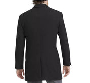 Calvin Klein Men's Prosper Wool-Blend Slim Fit Overcoat Coat 36 R Black