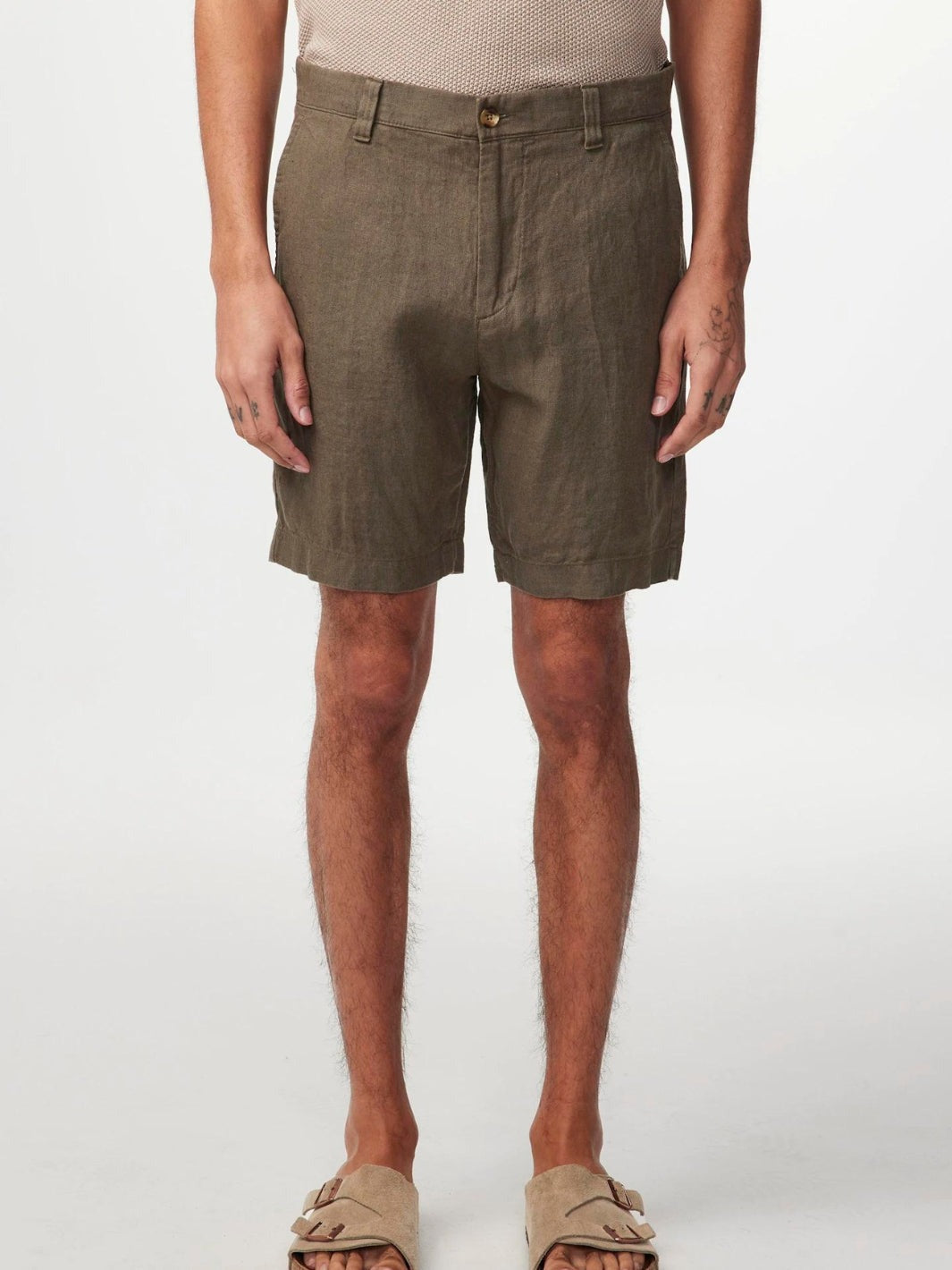 Nn07 Mens Regular fit Crown 1196 Casual Shorts 30 Green Solid