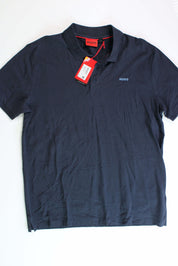 Hugo Men's Regularfit Donos Logo Polo Shirt XL Navy Blue