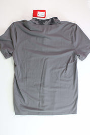 HUGO BOSS Men's Decho Camo-Collar Polo Shirt Large Grey