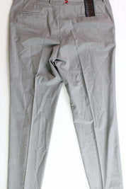 HUGO Boss Men's Gray Textured Modern-Fit Wool Suit Dress Pants 40 x 32