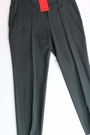 Hugo Mens Wool Blend Dark Green Suit Dress Pants 40 x 32