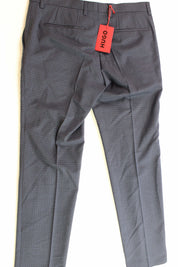HUGO BOSS Mens Modern-Fit Suit Pants Dark Blue 30 x 32
