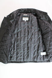 Perry Ellis Men's Classic Leather Black 2XL