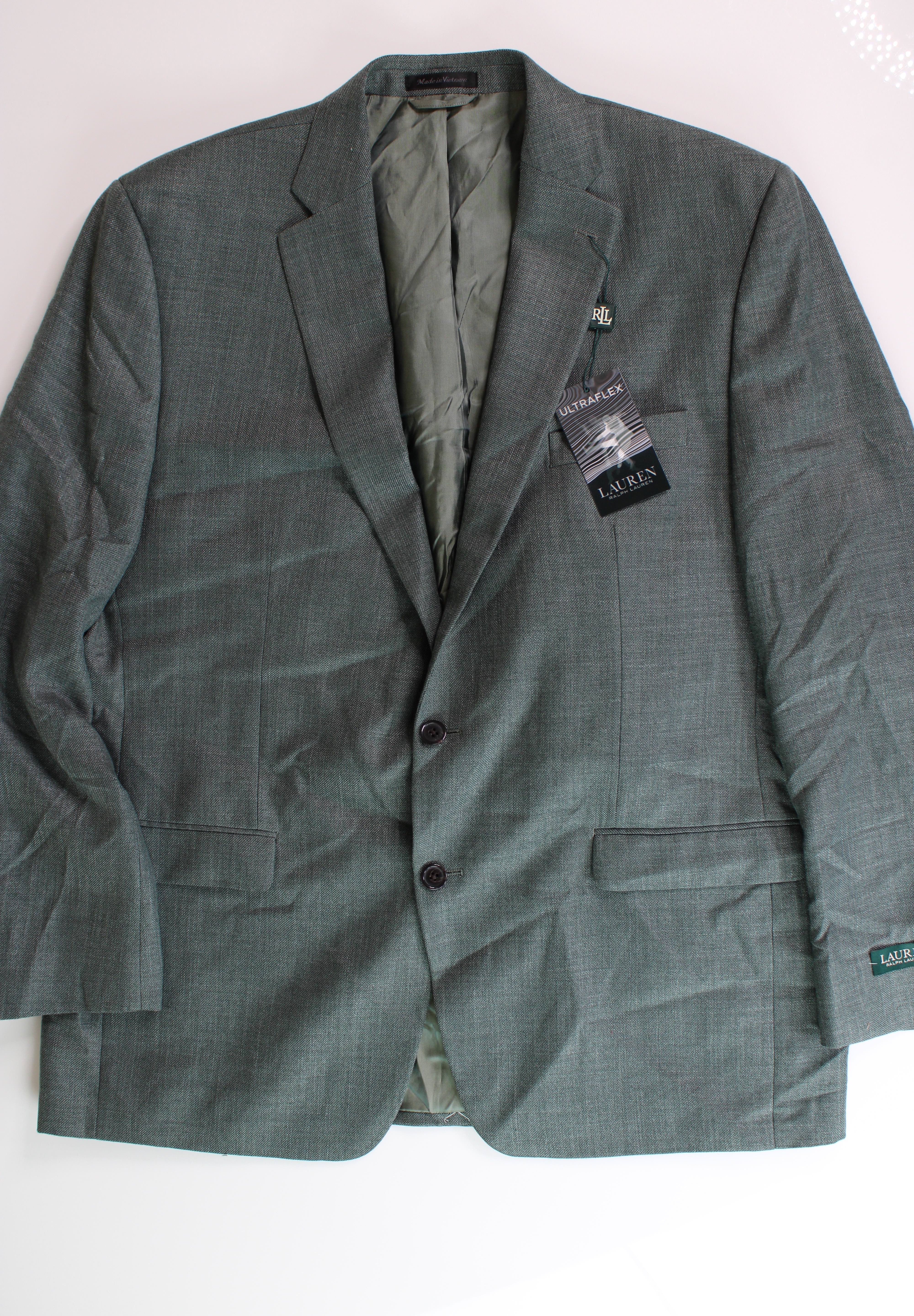 Lauren Ralph Lauren Men's Classic-Fit UltraFlex Sport Coat 46L Sage