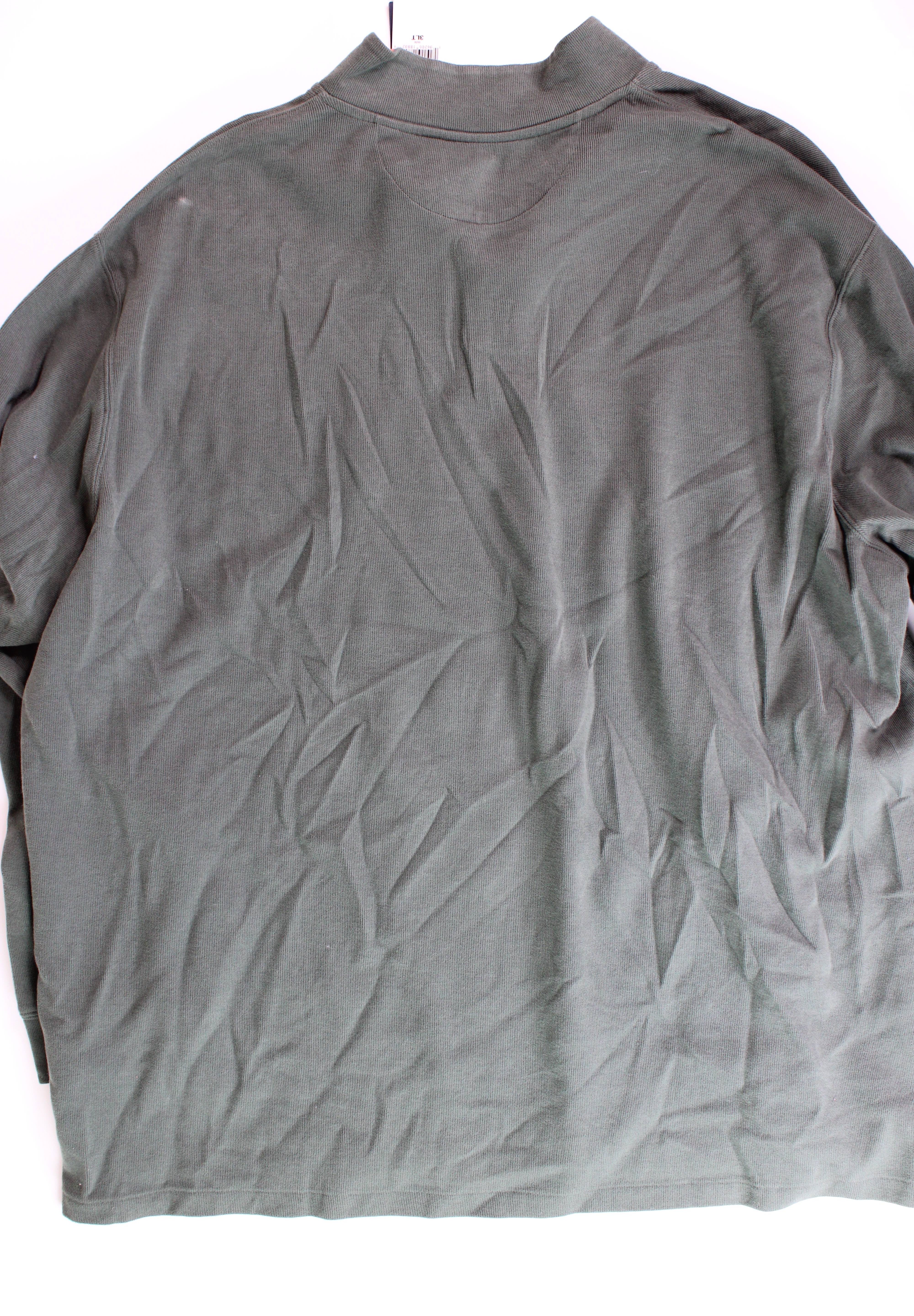 Polo Ralph Lauren Big & Tall Double-Knit Quarter-Zip Sweatshirt 3LT Green