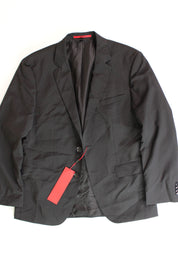 HUGO BOSS Jeffrey Men's Modern-Fit Wool Suit Jacket Black 42S