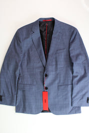 Hugo Boss Men's Modern-Fit Solid Suit Jacket 40R Light Pastel Blue