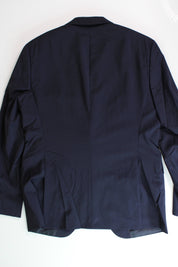 Hugo Boss Mens Jeffrey Modern Fit Suit Jacket Sport Coat 44L Navy Blue