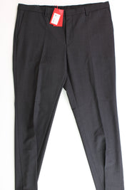 HUGO BOSS Mens Genius Slim FIt Wool Suit Pants Charcoal 38 x 32