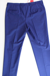 HUGO BOSS Mens Simmons Modern-Fit Bold Blue Dress Pants 40 x 32