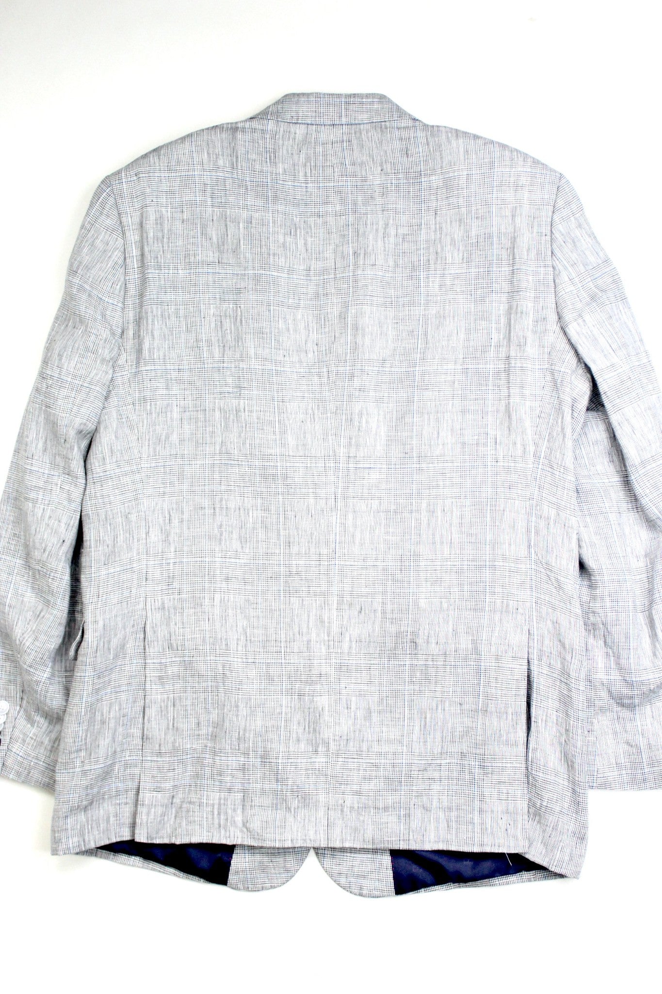 Tommy Hilfiger Linen Modern Fit Sport Coat 42S Grey Plaid