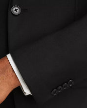 John Varvatos Star Usa Mens Slim fit Wool Suit Jacket Blazer 40 L Black Solid