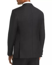 John Varvatos Star Usa Mens Slim fit Wool Suit Jacket Blazer 40 L Black Solid