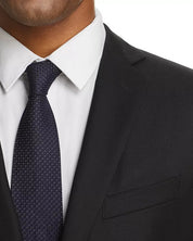 John Varvatos Star Usa Mens Slim fit Wool Suit Jacket Blazer 40 L Black Solid