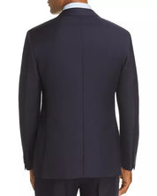 John Varvatos Mens Slim fit Suit Jacket Blazer 40 R Navy Blue Solid Stretch