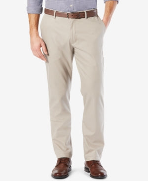 Dockers Men's Signature Lux Cotton Athletic Fit Khaki Pants Cloud Beige 32 x 30