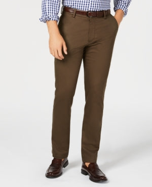 Dockers Mens Signature Slim No Crease Khaki Pants Fern Brown 31 x 30