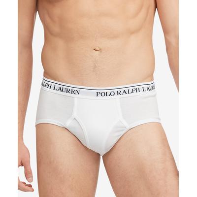 Polo Ralph Lauren Mens Big and Tall 2 Pack Classic Fit Mid Rise Briefs White 1XL