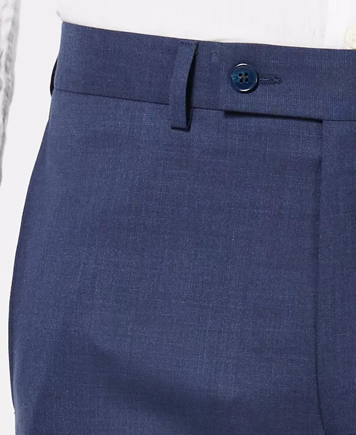 Calvin Klein Men's Slim Fit Solid Suit Dress Pants Blue 30 X 30