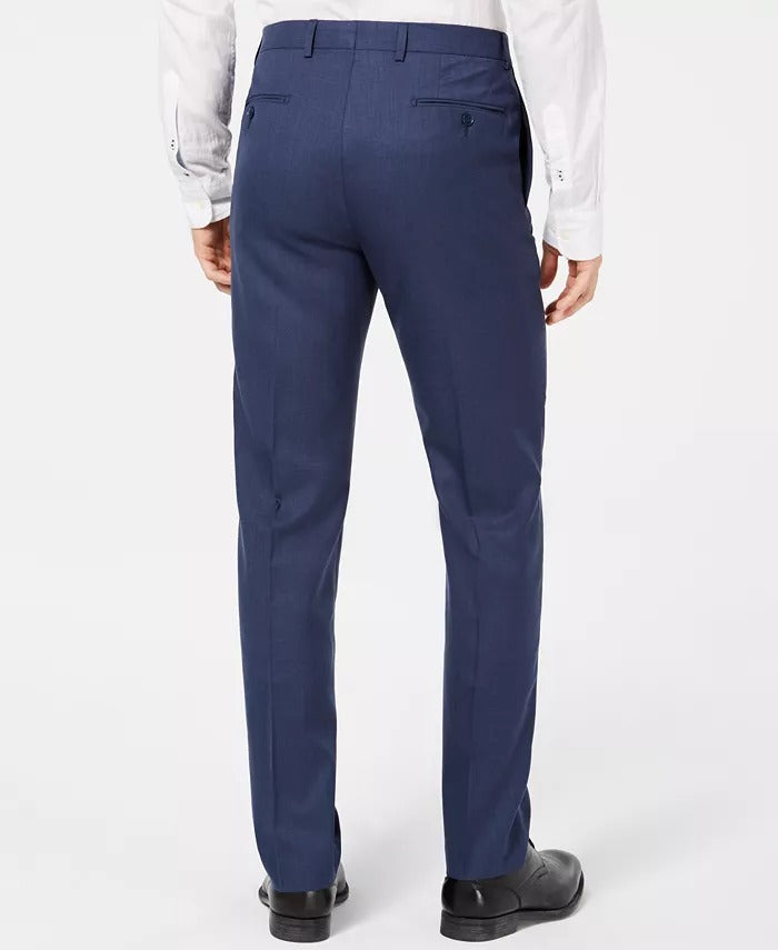 Calvin Klein Men's Slim Fit Solid Dress Pants Blue 30 X 30