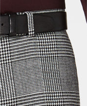 Bar Iii Men's Slim Fit Plaid Dress Suit Pants Black White 32 x 32