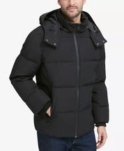 Cole Haan Men's Kenny Puffer Parka Jacket  Black  Size Large