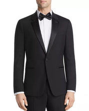Theory Mens Slim fit Wool Chambers Tuxedo Jacket Blazer 40 S Black Solid