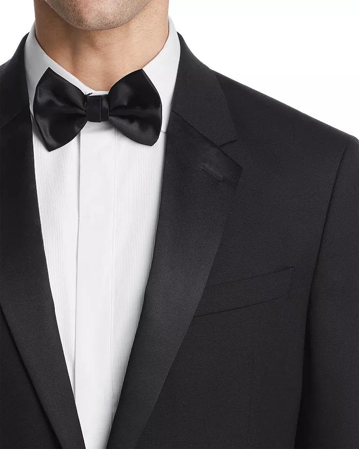 Theory Mens Slim fit Wool Chambers Tuxedo Jacket Blazer 40 S Black Solid