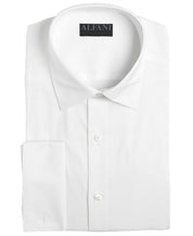 Alfani Mens Slim fit Dress Shirt Small 14-14.5 32-33 White Solid