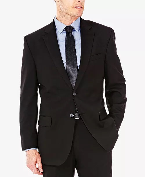 J.M. Haggar Men's Sharkskin Suit Jacket Grey 40s