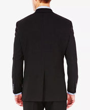 Haggar Mens Classic fit Suit Jacket Blazer 42 R Black Solid