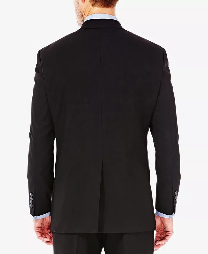 Haggar Mens Classic fit Suit Jacket Blazer 44 R Black Solid
