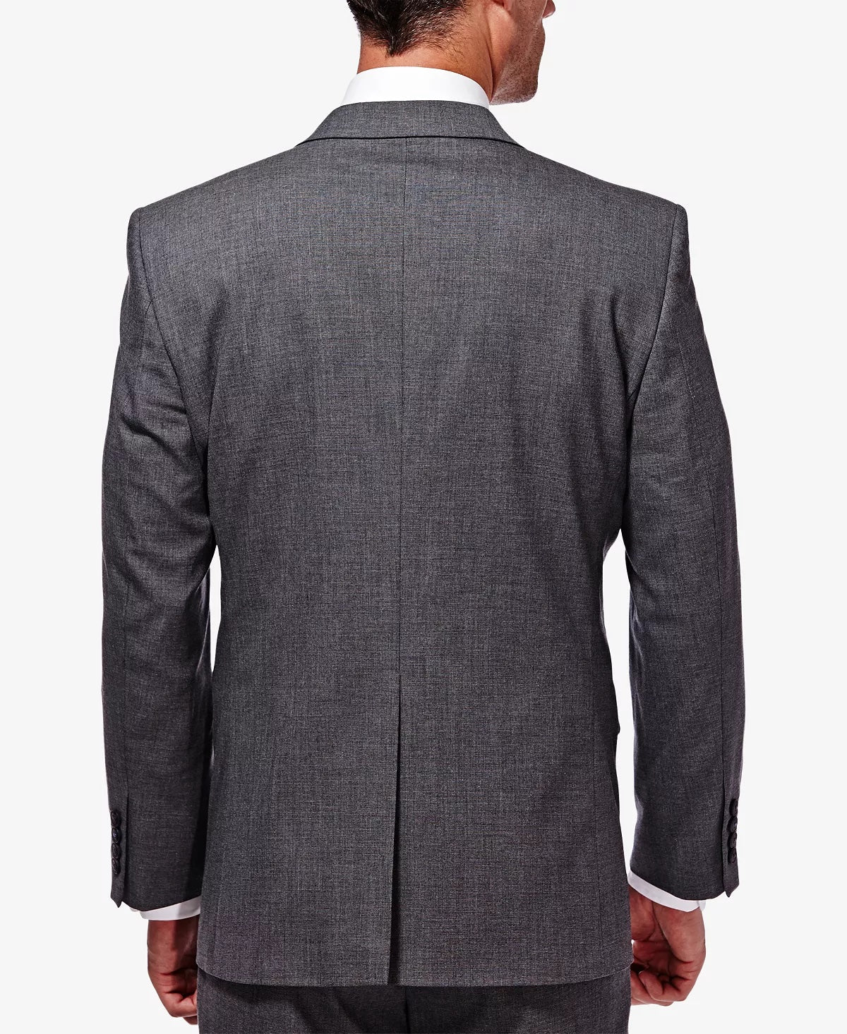 J.M. Haggar Men's Classic Fit Sharkskin Suit Jacket Grey 48L