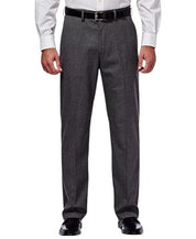 Haggar Mens Classic fit Dress Pants 42 / 30 Charcoal Gray Solid