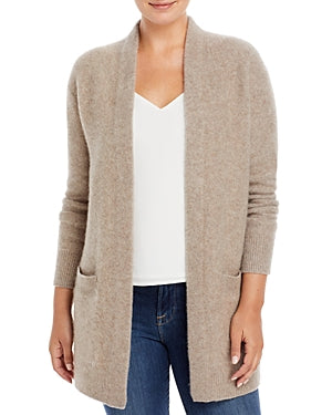 Private Label Womens Cashmere Cardigan Sweater Medium Sesame Brown