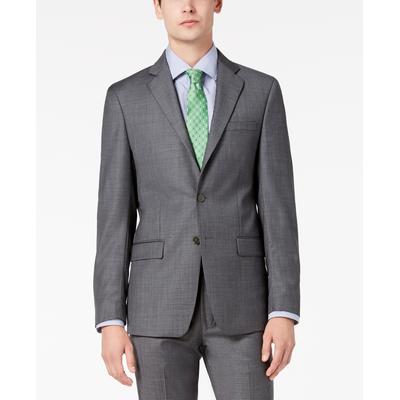 Calvin Klein Mens Slim fit Suit Jacket Blazer 36 S Charcoal Grey Solid