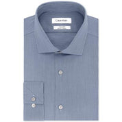 Calvin Klein Mens Slim fit Dress Shirt Small 14.5 in 32-33 Smokey Blue