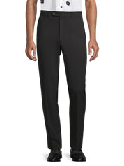 Calvin Klein Mens Modern fit Dress Pants 33 / 30 Black Solid Stretch