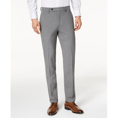 Calvin Klein Mens Skinny fit Dress Pants 36 / 32 Mid Grey Solid Stretch