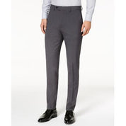Calvin Klein Mens Skinny fit Dress Pants 33 / 30 Charcoal Grey Solid Stretch