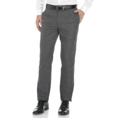 Calvin Klein Mens Slim fit Dress Pants 40 / 34 Grey Solid Stretch